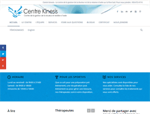 Tablet Screenshot of centrekinesis.com